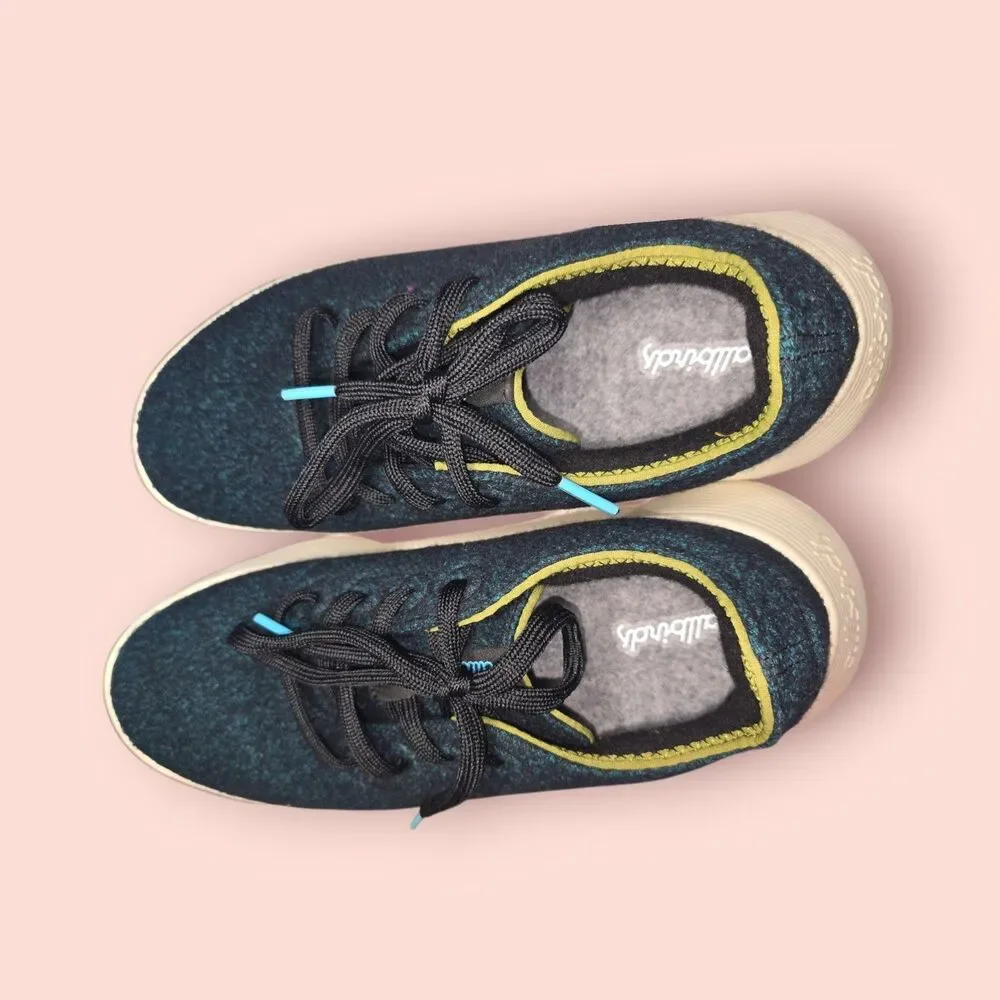 Allbirds Wool Runner 2 Natural Black Multi Comfort Sneakers Women 9 Merino Wool